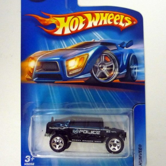 Hot Wheels Humvee #148 Black Die-Cast Police Truck 2005 - Picture 1 of 1